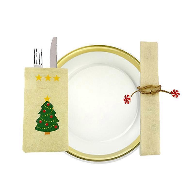 Christmas Scene Decoration Tableware Cover