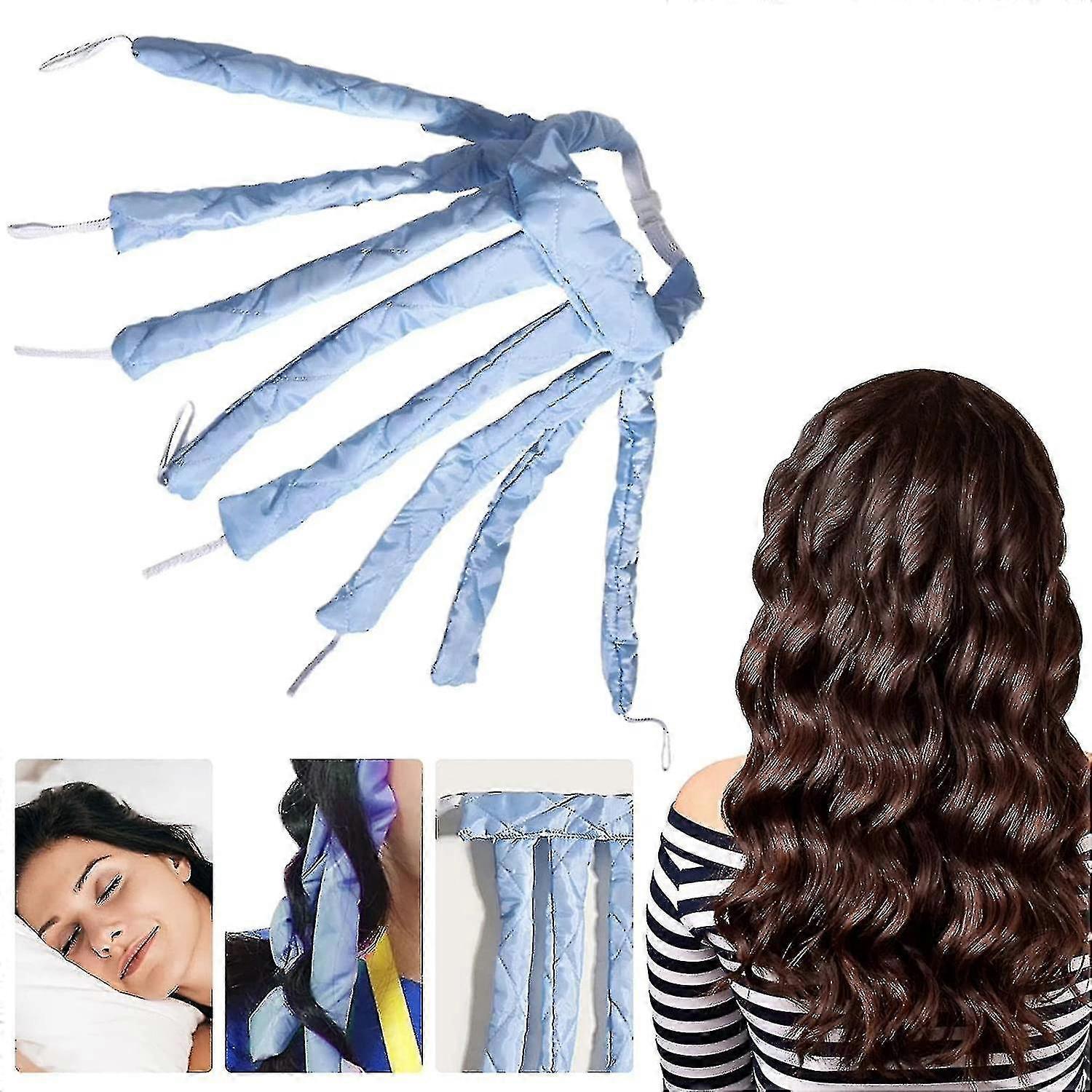 Heatless Hair Curlers, No Heat Spiral Curls Headband, Hair Rollers For Overnight