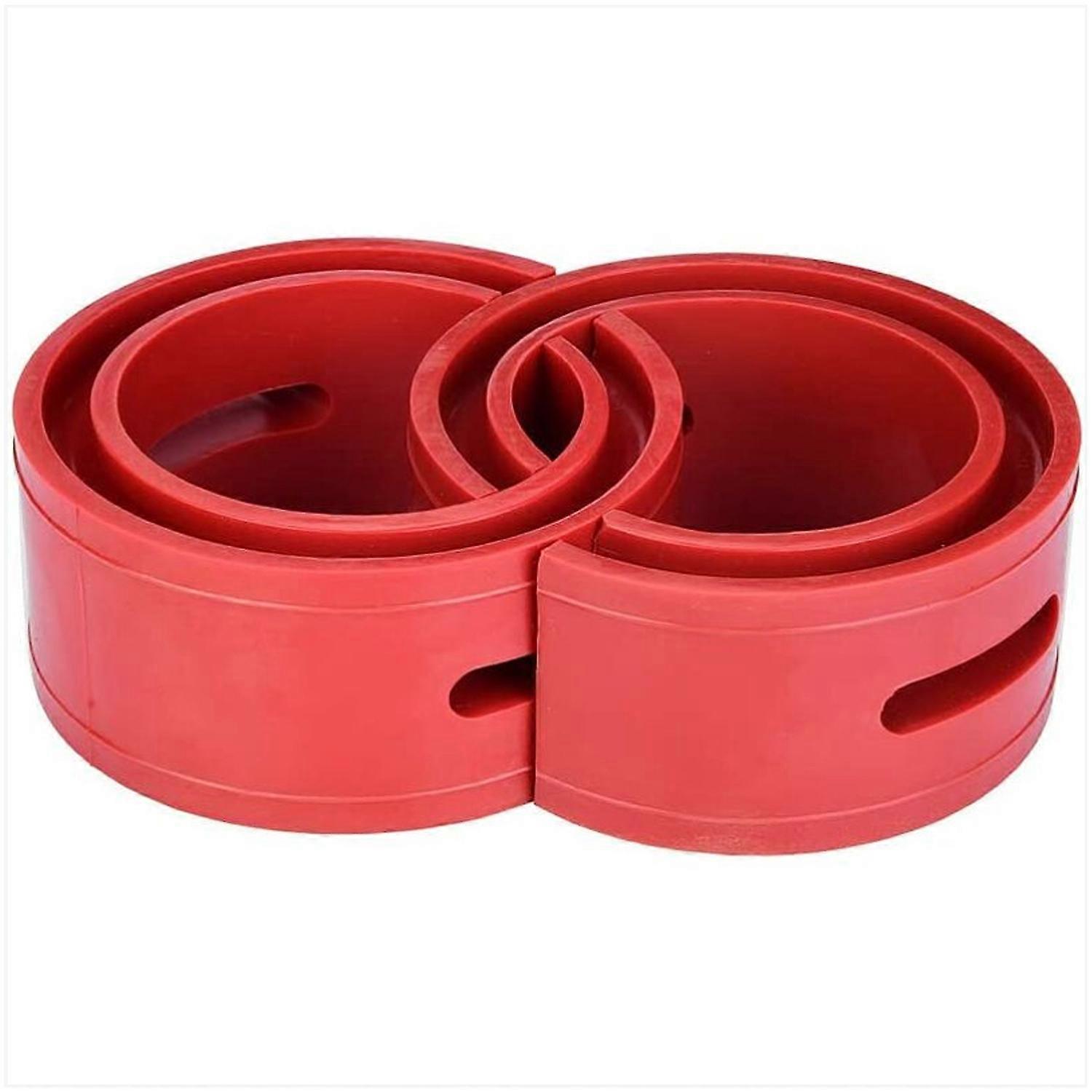 2 Pz Universale Auto Paraurti Cuscino Rosso Auto Ammortizzatore Tipo Paraurti Molla (F)