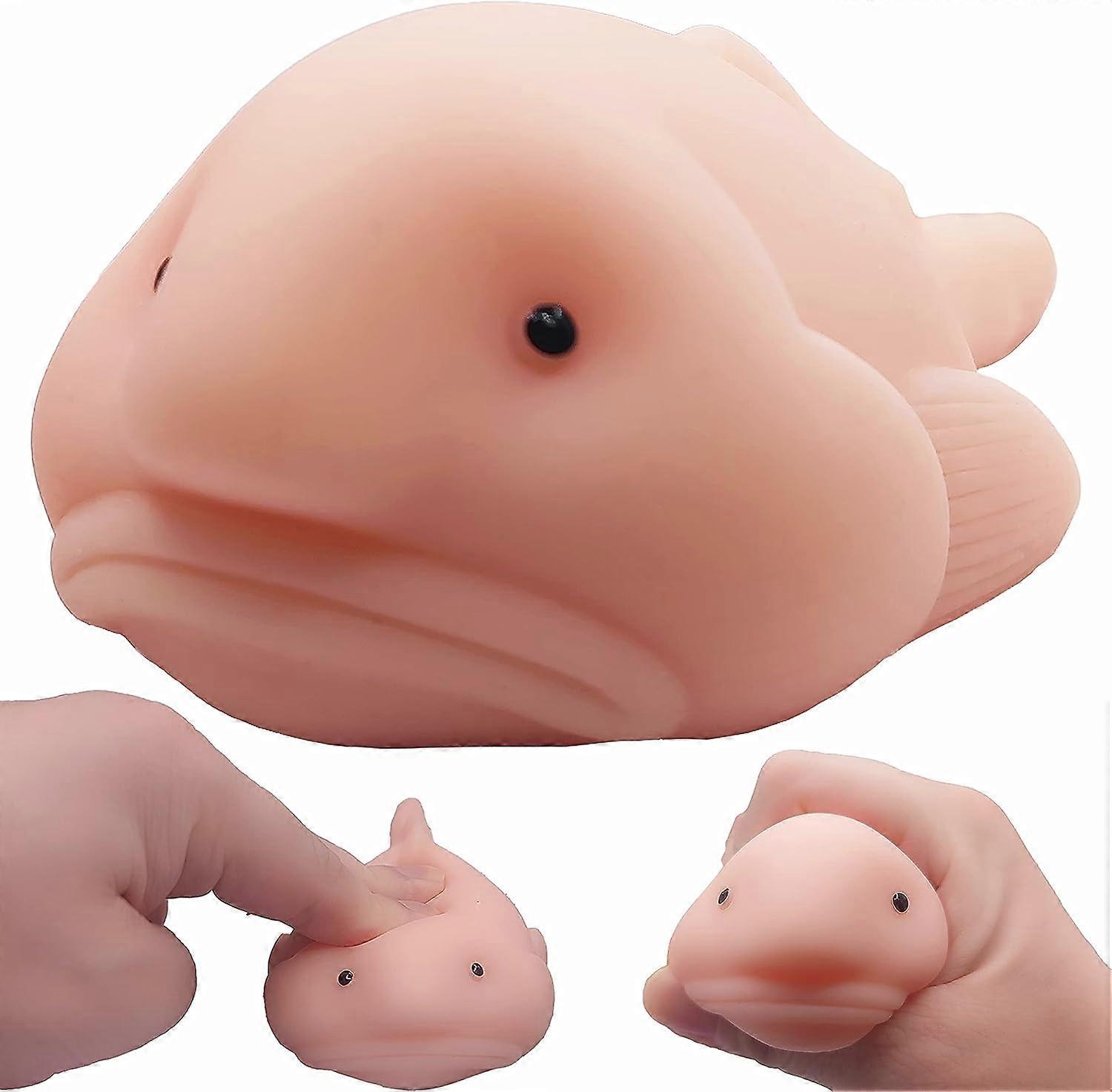 Pull, Stretch and Squeeze Stress Blob Fish Toy, Sensory Fish Face Emotions, Cute Anxiety Relief Toy, Stress Reduction Anxiety Relief