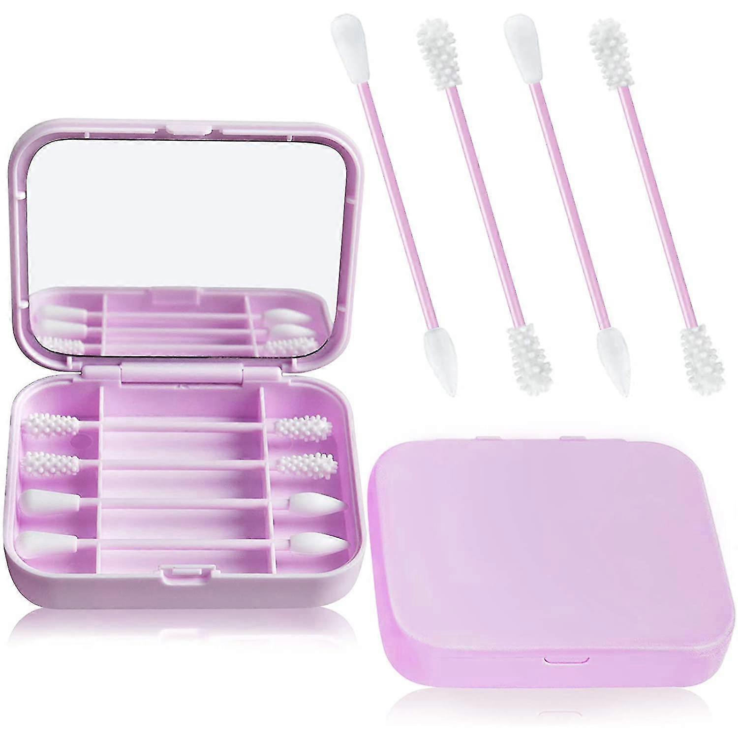 Reusable Cotton Buds For Makeup Cleaning Ears(purple)
