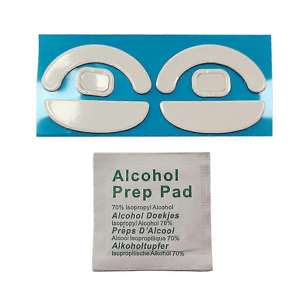 2 Sets Gaming Mouse Skates Mouse Glides Feet Mousepad For Pulsar X2 Wireless Mouse White