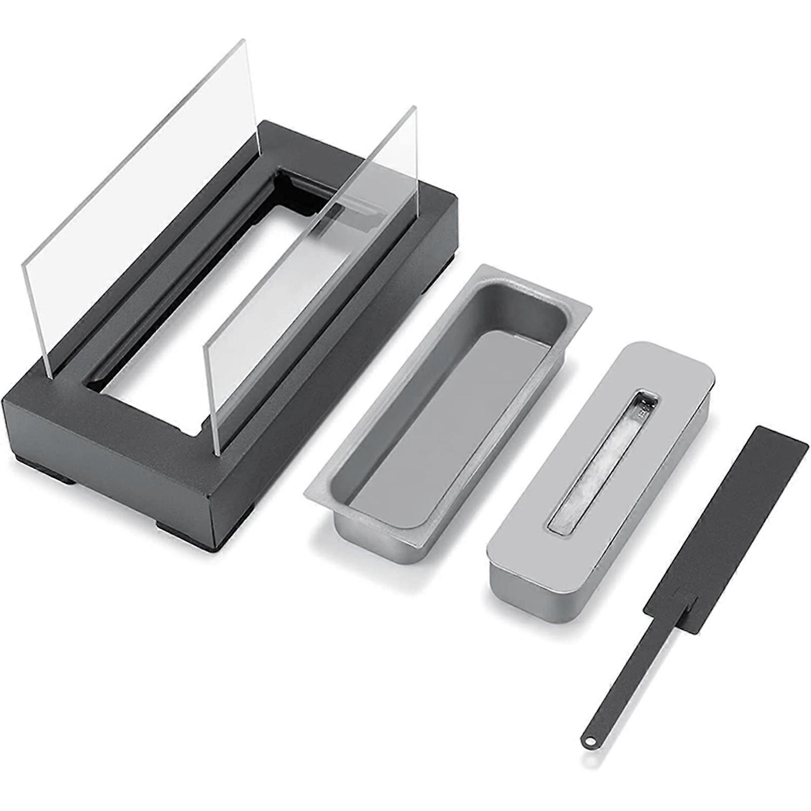 バイオエタノール暖炉屋内屋外キャンプ用ガラストップバーナー消火器付き、100%新品