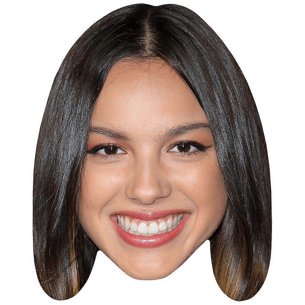 Olivia Rodrigo (Smile) Celebrity Mask, Flat Card Face