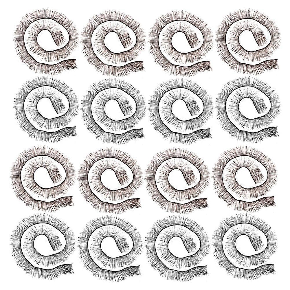 20 stuks speelgoed poppen pop wimpers 3d valse wimpers pop make-up wimpers make-up valse wimpers