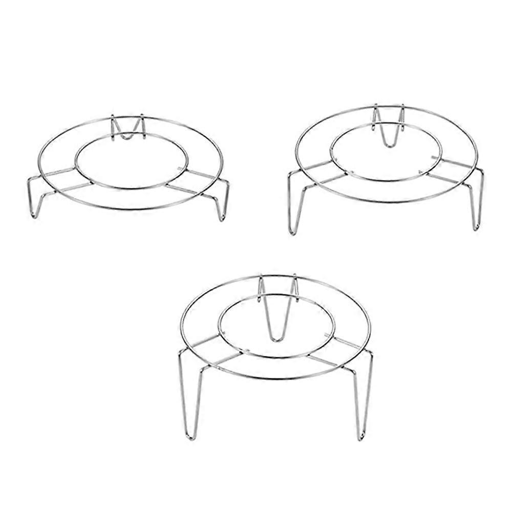 3 Pcs Steamer Vegetables Steaming Dish Pan Rack Egg Steaming Canning Rack Steaming Baking Rack