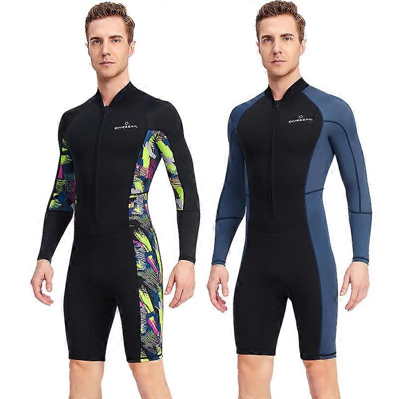 Men 1.5mm Diving Wetsuit Short Sleeve One-piece