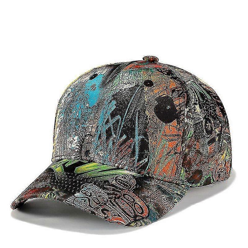 2023 New Men's Outdoor Sunshade Cap Street Personality Graffiti Hat