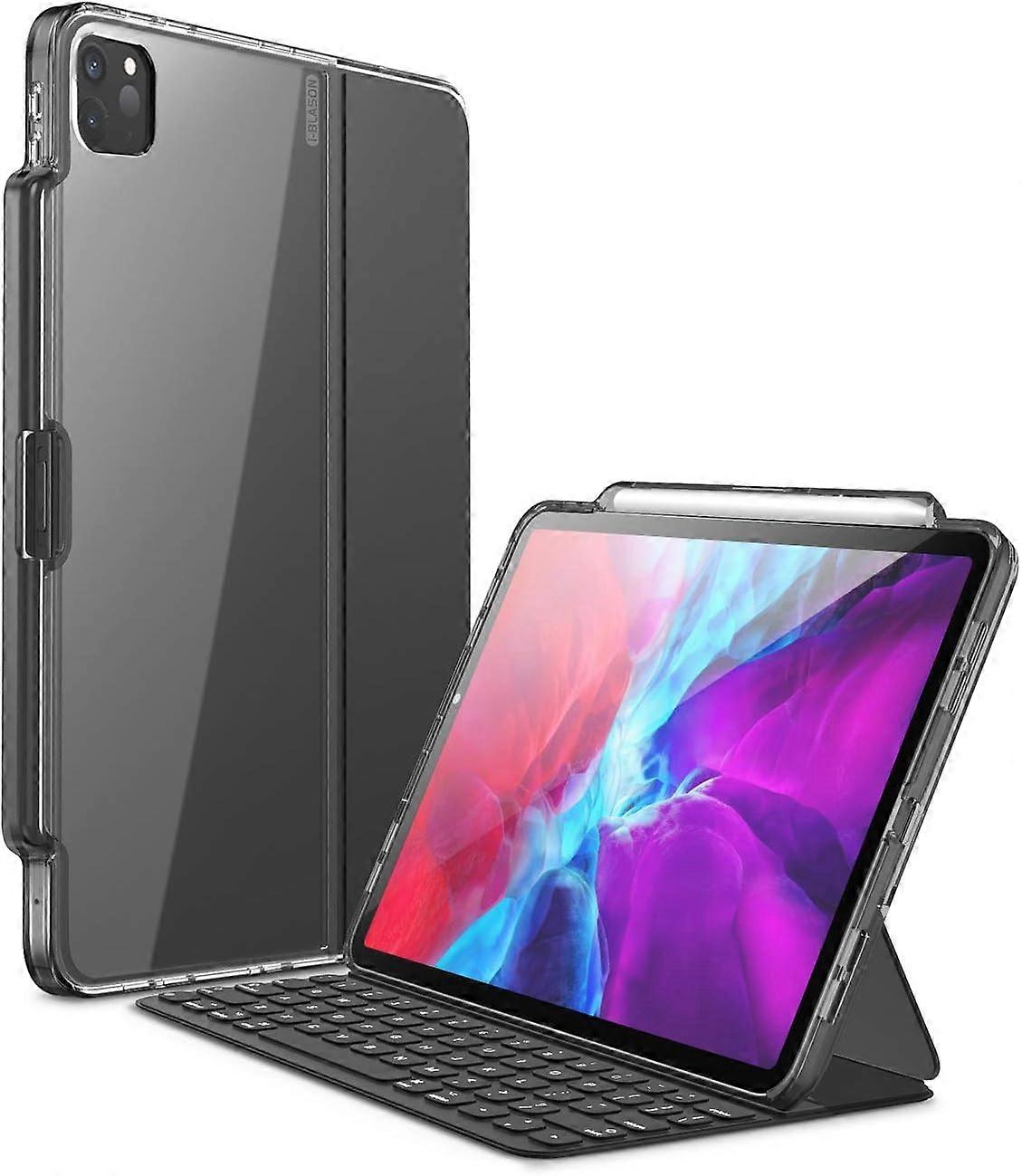 Halo Series Case for New iPad Pro 11 Inch (2020/2018 Release), [ONLY for use with Smart Keyboard Folio; Compatible with Official Smart Folio] Hybrid C