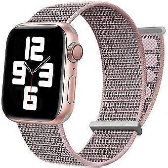 Correa de reloj de nylon compatible con Apple Watch 7 bandas 38mm 40mm 42mm Reemplazo para iwatch serie SE / 6/5/4/3/2/1, elástico transpirable ajustable S