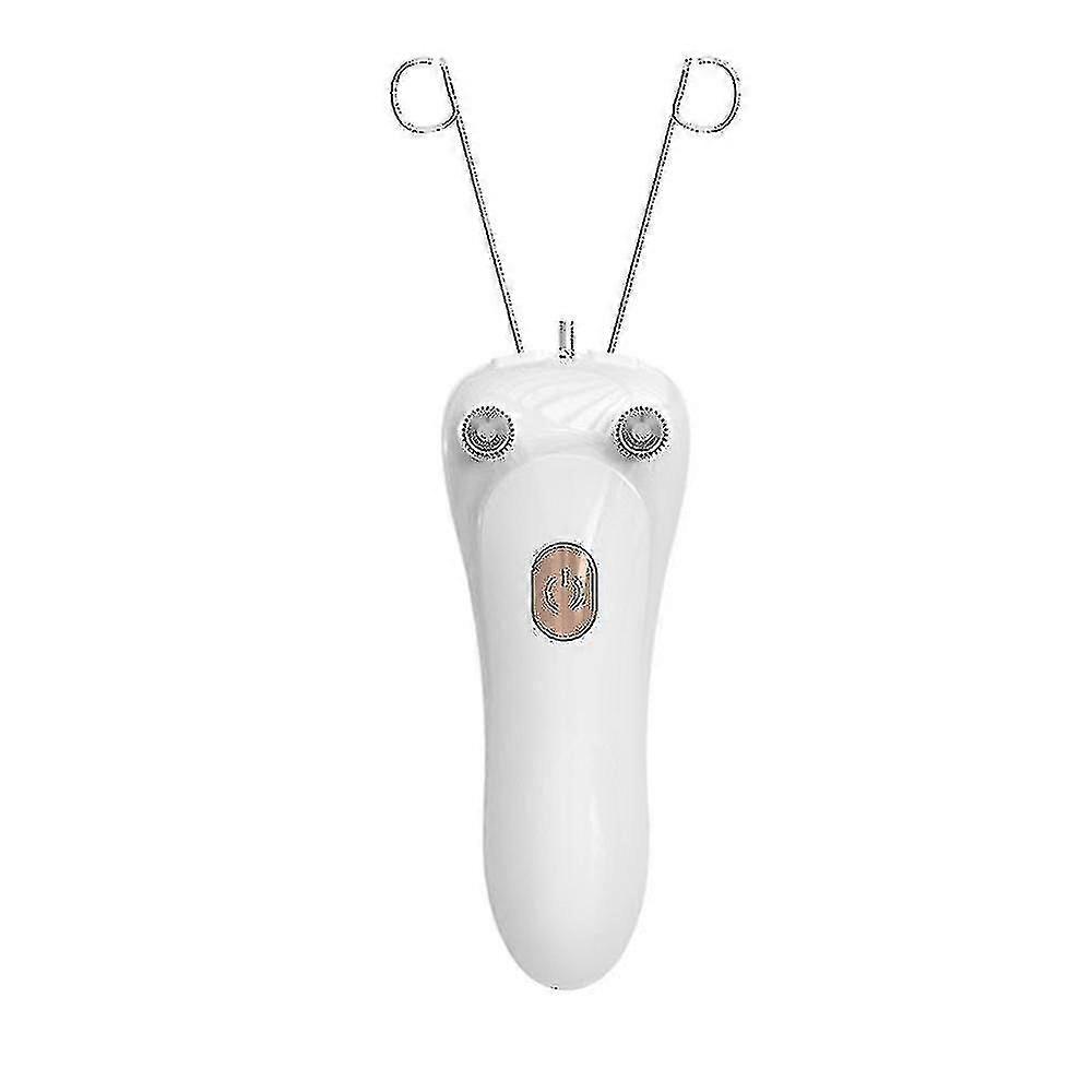 レディースフェイシャルヘアシェーバー電気ボディヘア脱毛器美容ツールコットンスレッド付き