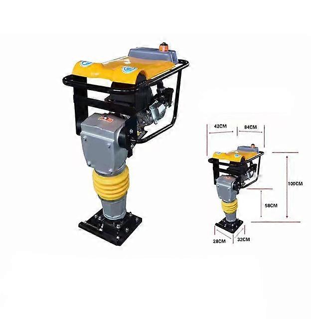 Hcr110 5.5hp Electric Gasoe Honda Gx120 Jumping Jacks Compactor Parts Handheld Vibrating Soil Tamping Rammer Hine