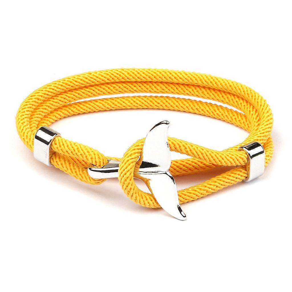 Handmade Whale Tail Viking Rope Bracelet Adjustable Beach Surfing String