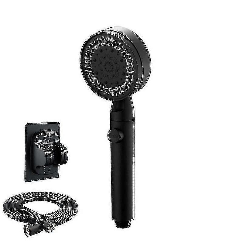 5-Mode Adjustable Handheld Shower Head with Hose Bracket - High Pressure