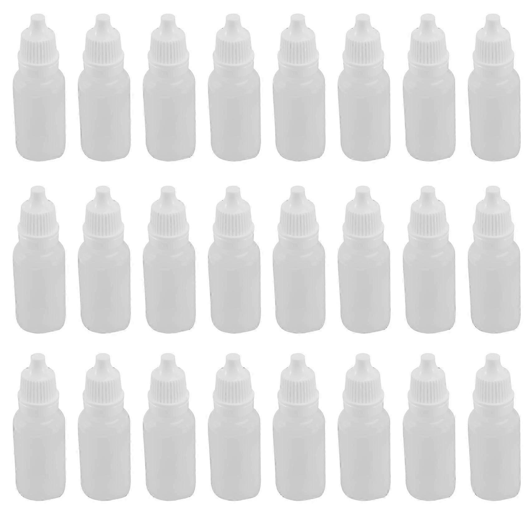 100pcs 15ml Empty Plastic Squeezable Dropper Bottles Eye Liquid Dropper Refillable Bottles