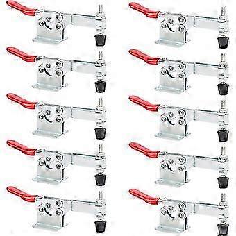 201-B 10 Pack Horizontal Quick Release Knee Lever Tensioner for Machine Use, Woodworking, Welding