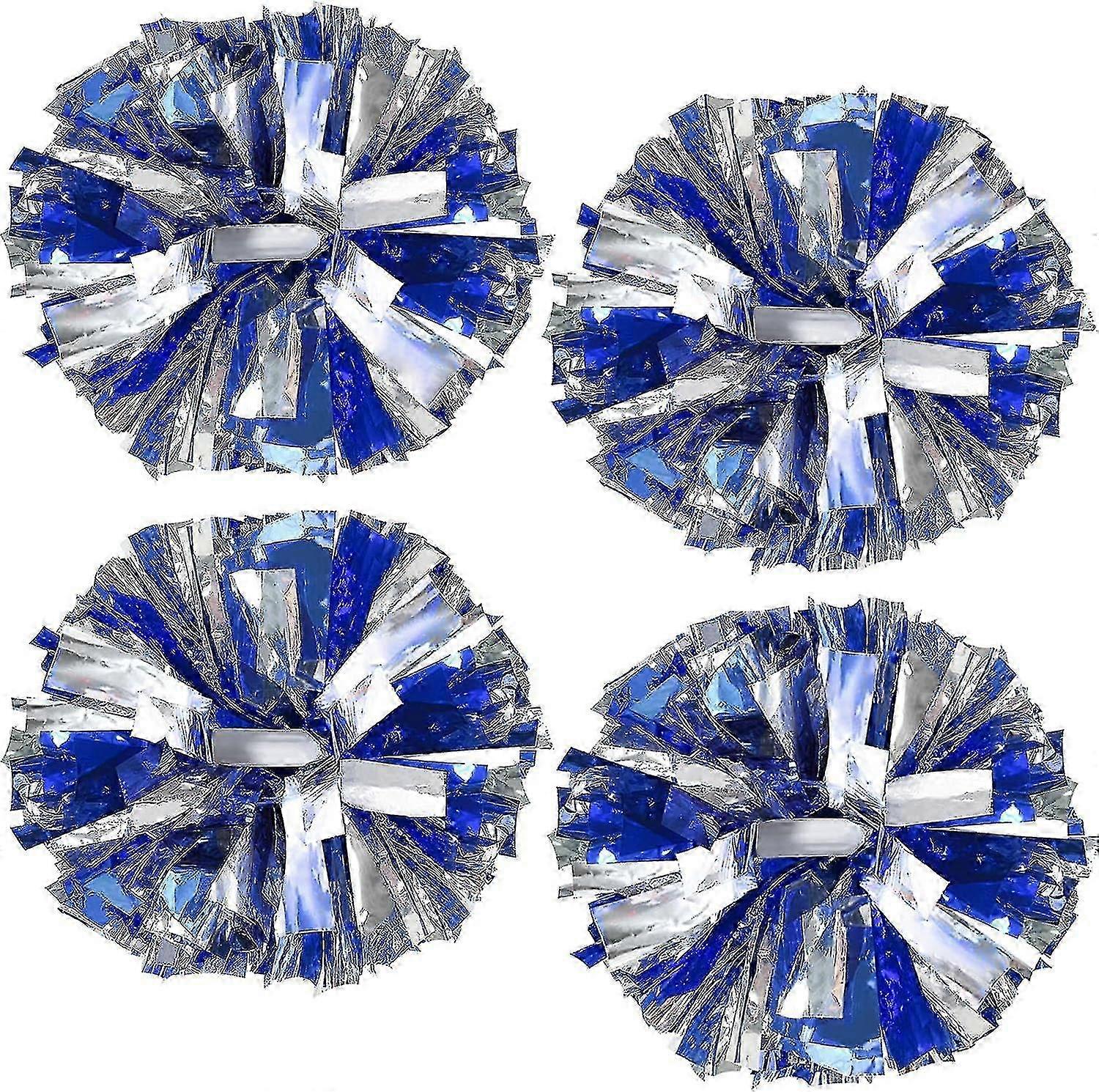 Metallic Cheerleading Poms, With Handle, Cheering Squad Pompoms