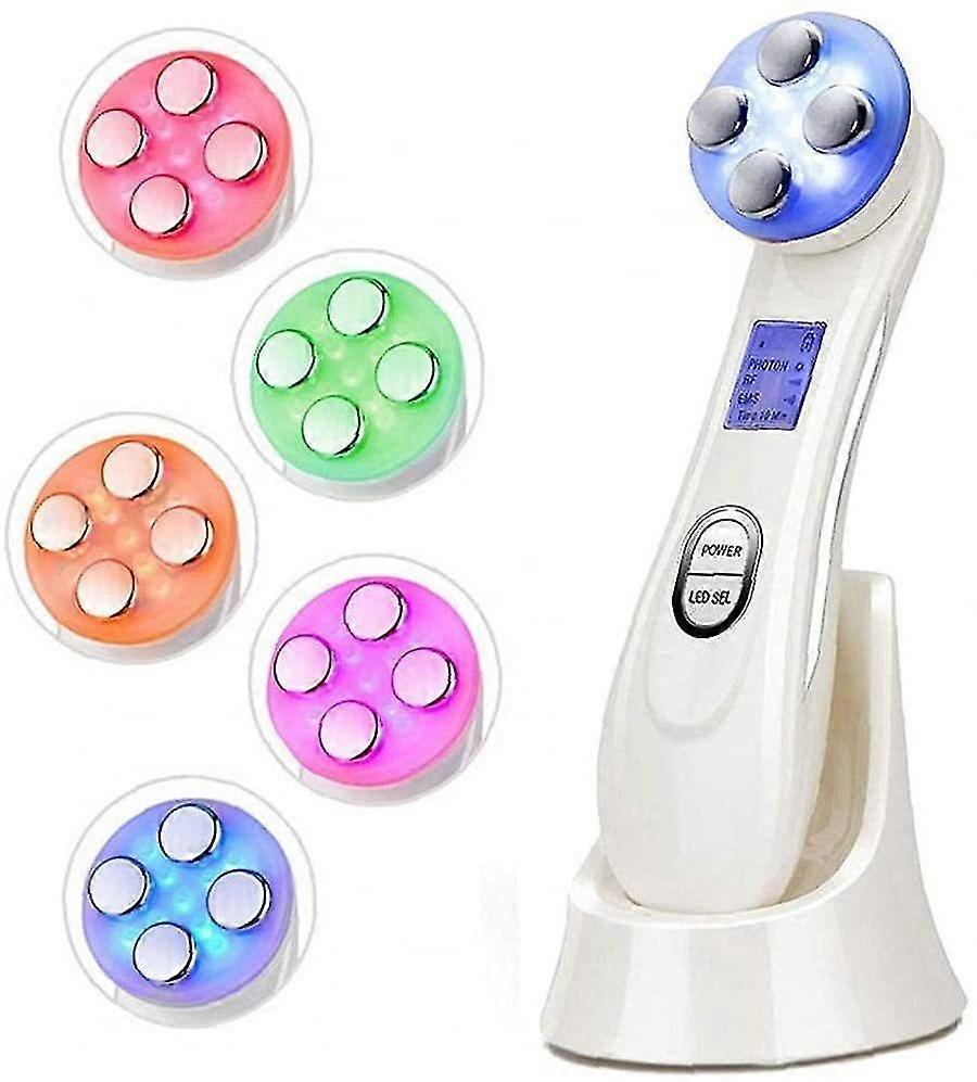 facial massager, anti-aging wrinkle firming lifting machine(white)