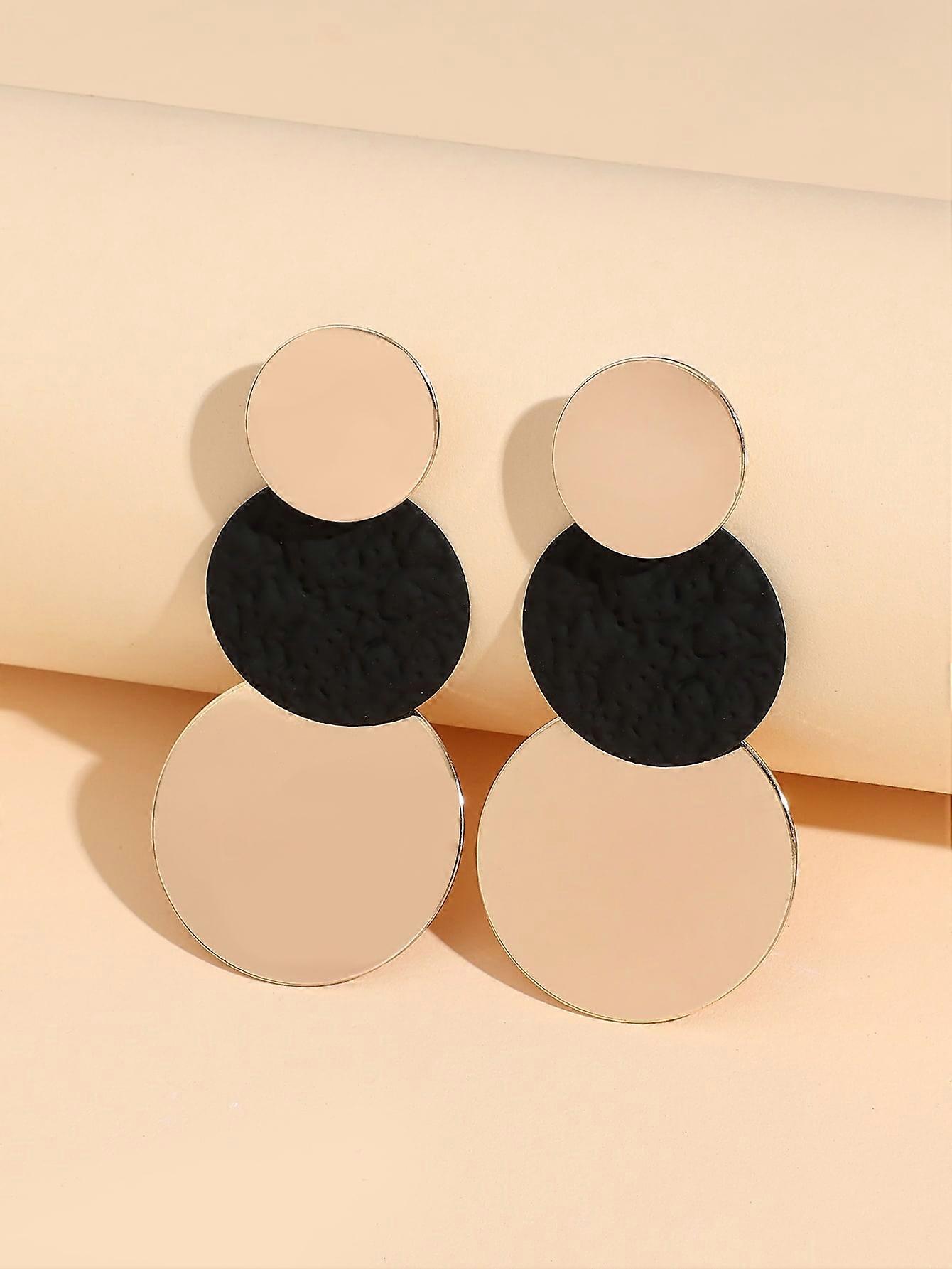 Round Drop Earrings