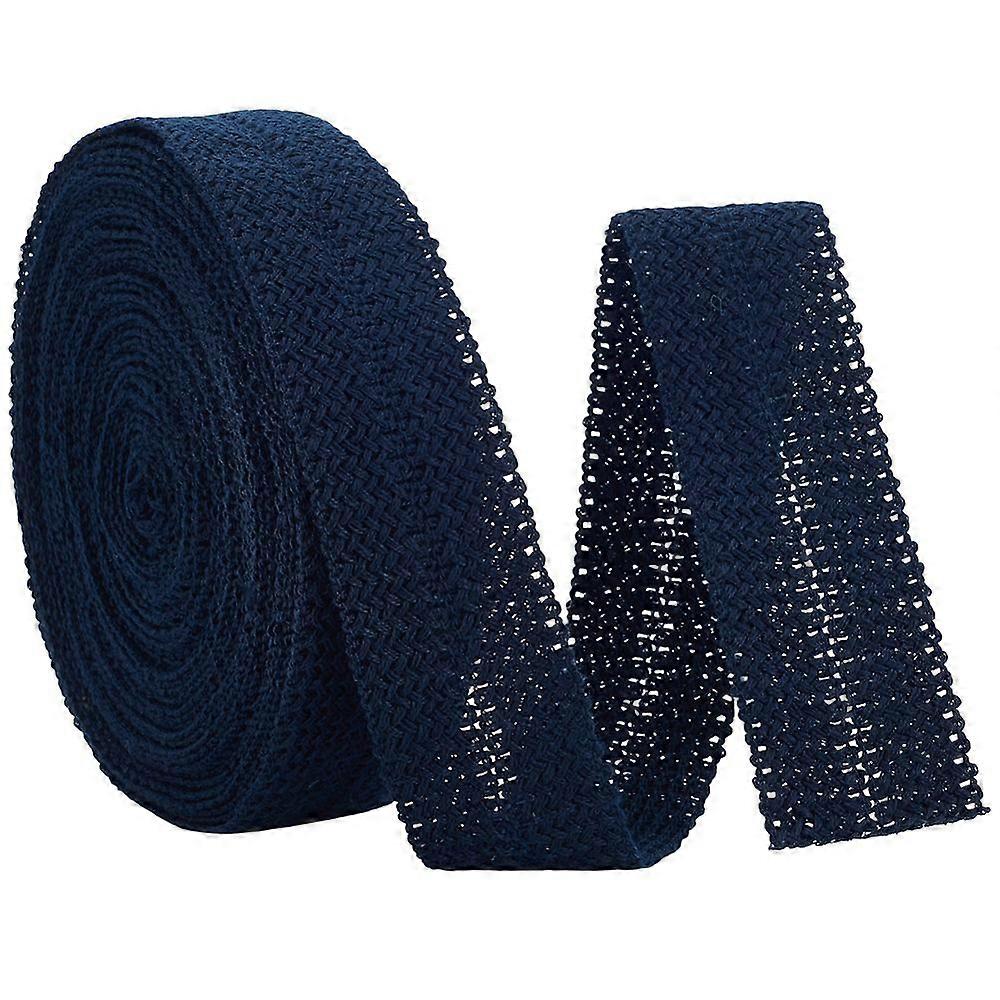 10 Yards Polyester Braided Ribbon for Bow Making Prussian Blue 1-1/2 inch(38mm)