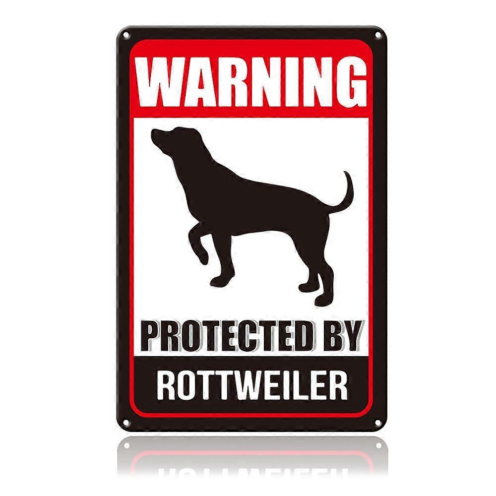 Aluminum Warning Sign Rectangle with Word Word 30x20x0.08cm
