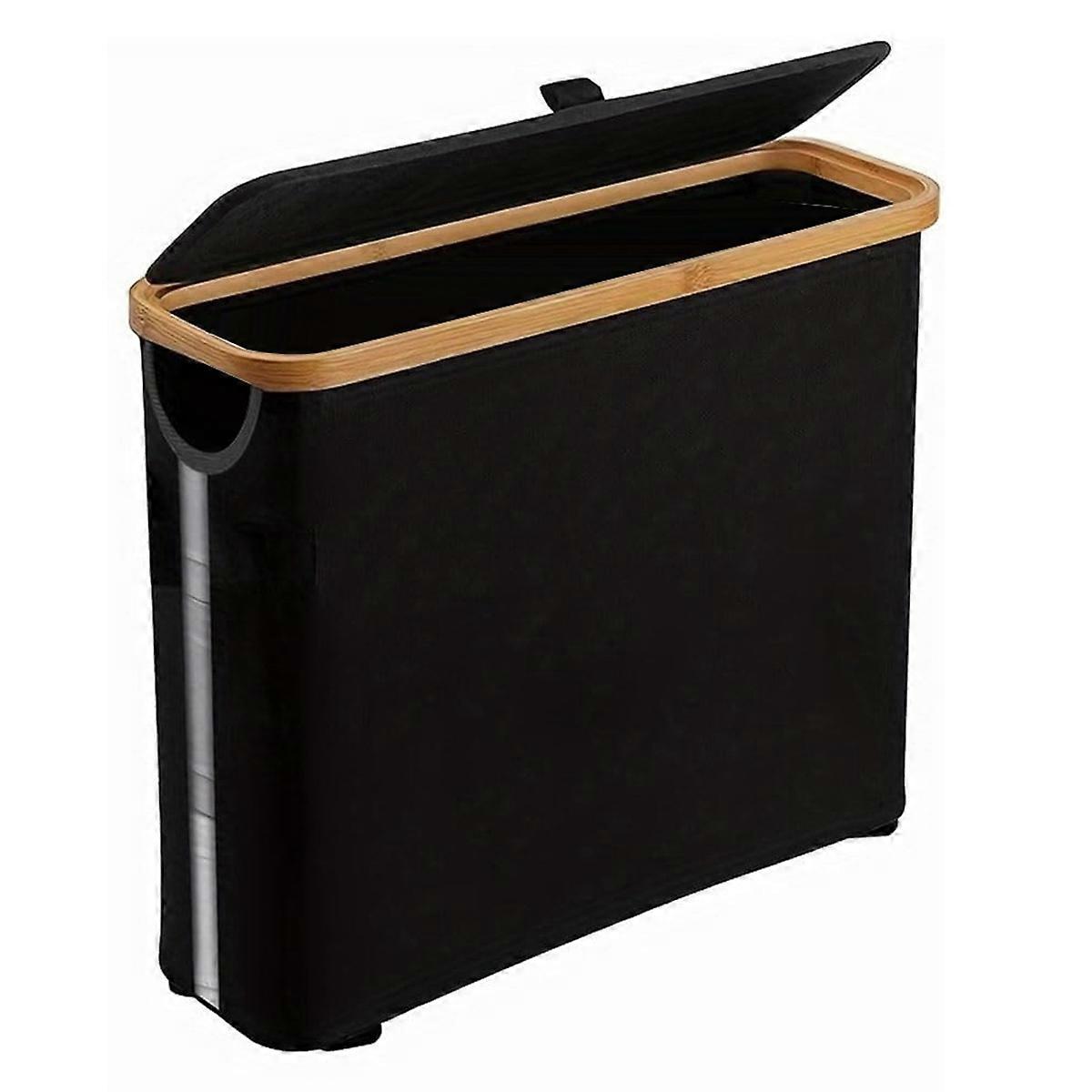 WC-paperisäiliö, wc-paperisäiliö kylpyhuoneelle WC-paperin säilytysastia kannella, wc-paperin järjestäjäkori, A