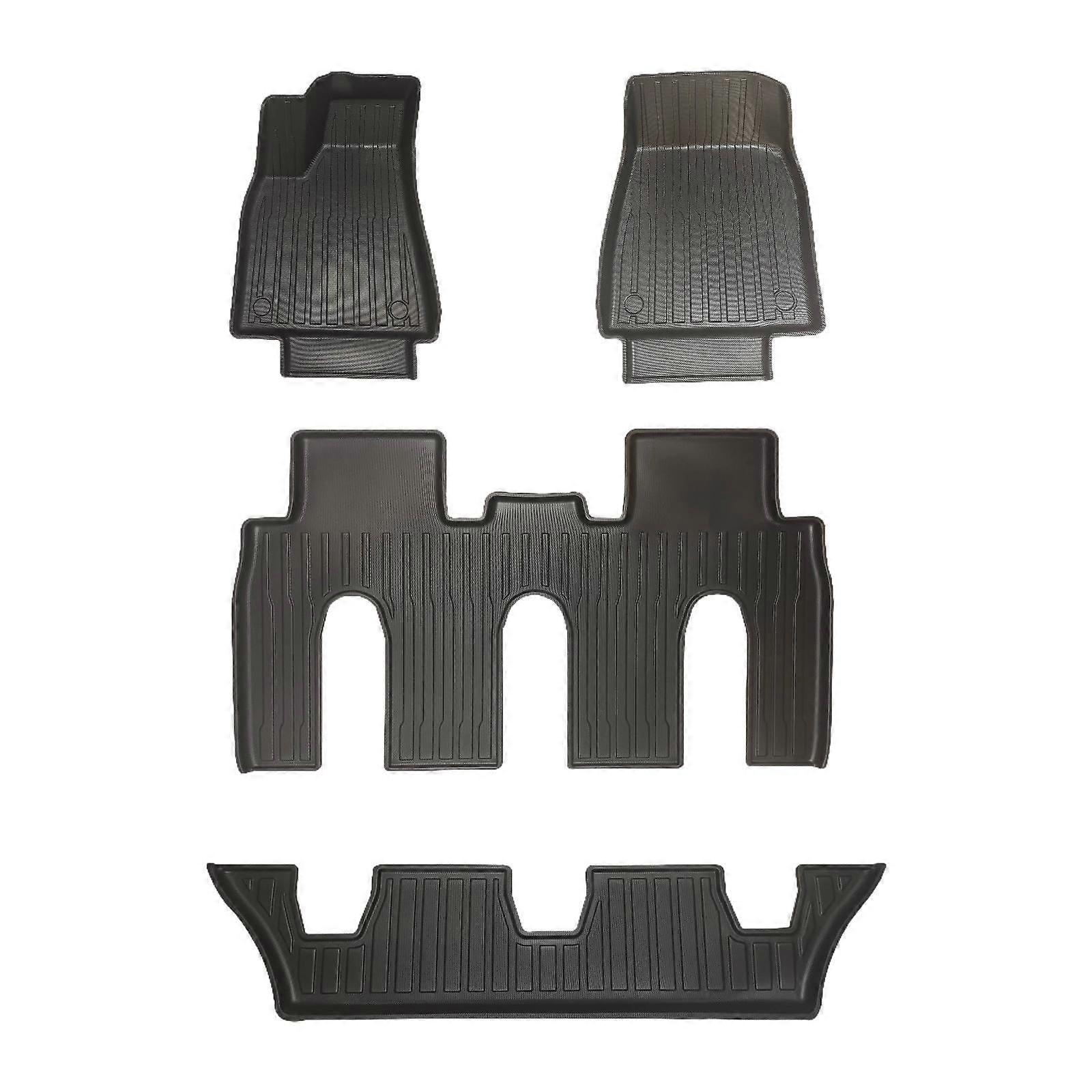 Set of 4Pcs Floor Liners Mats Accessory for Tesla Model x 2016-2021