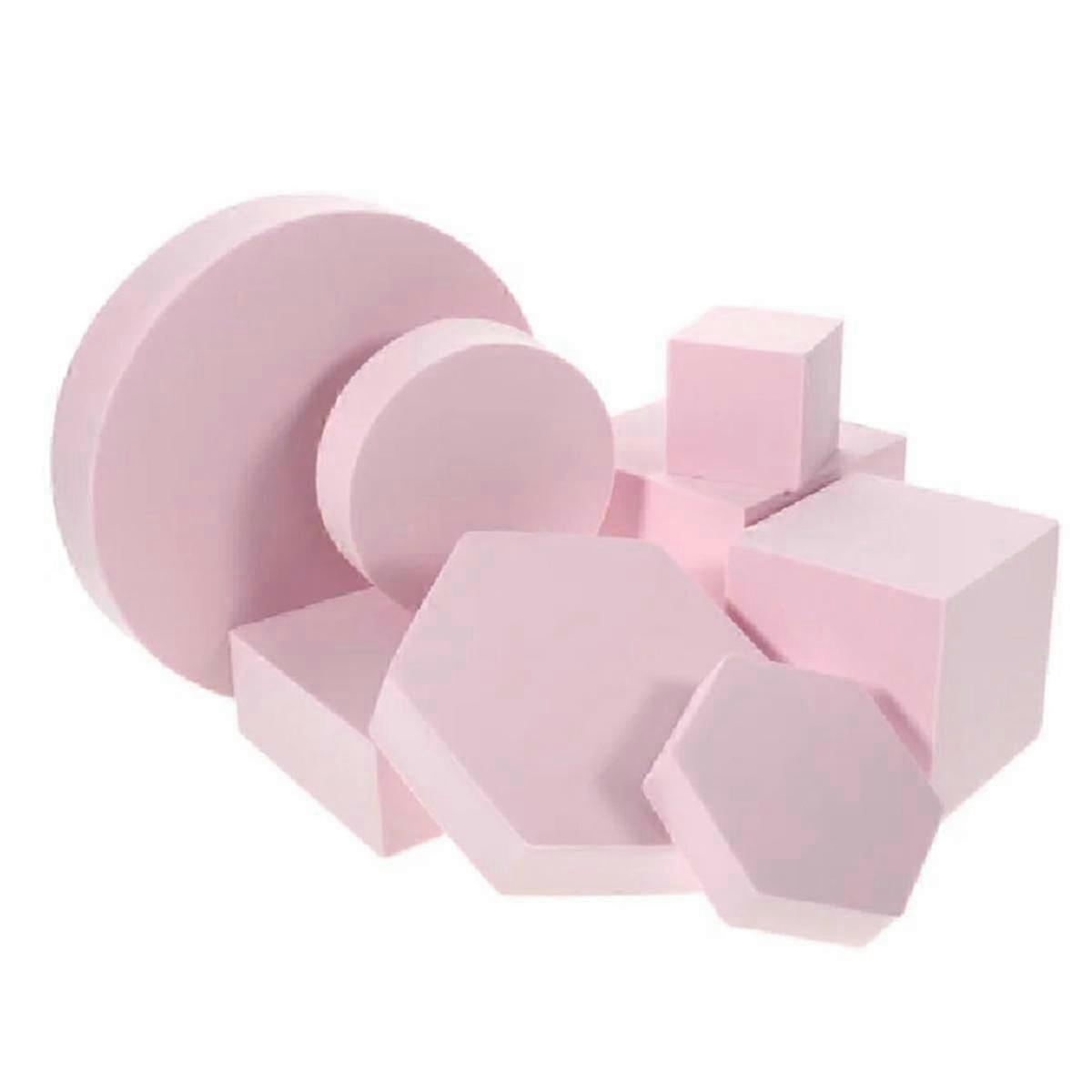 8 Pcs Cosmetics Photo Background Props Foams Geometry Square Photography Decor INS Square Geometry