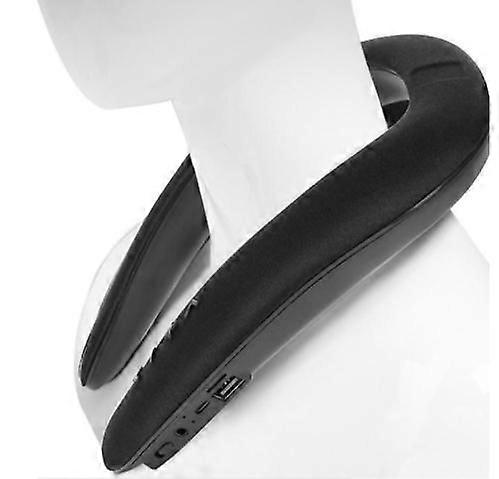 5D new stereo wireless bluetooth U-shaped bib speaker ring neck hanging neck microphone