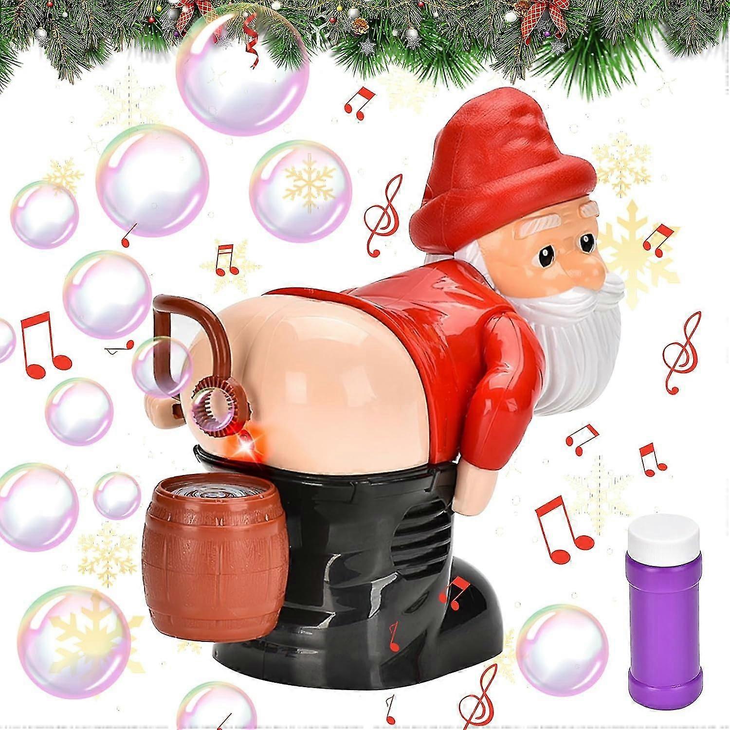 Santa Bubble Blowing Machine, Santa Bubble Blowing Machine With Led And Music,christmas For Kids