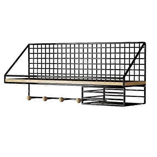 Wall-Mounted Floating Shelves Storage Rack Rustproof Strong Load-Bearing Easy to Install