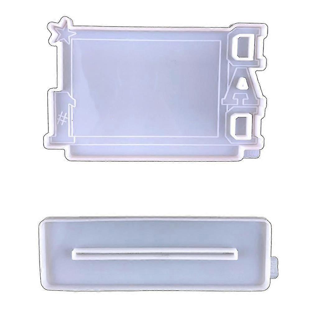 2pcs Diy Photo Dad Photo Frame D Set Rative Silic Mold Photo Frame