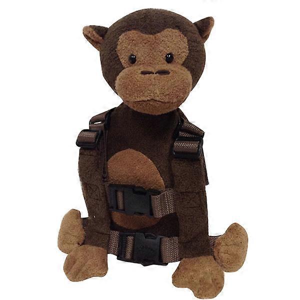 Adjustable Toddler Walking Safety Harness Backpack 2-in-1 Monkey