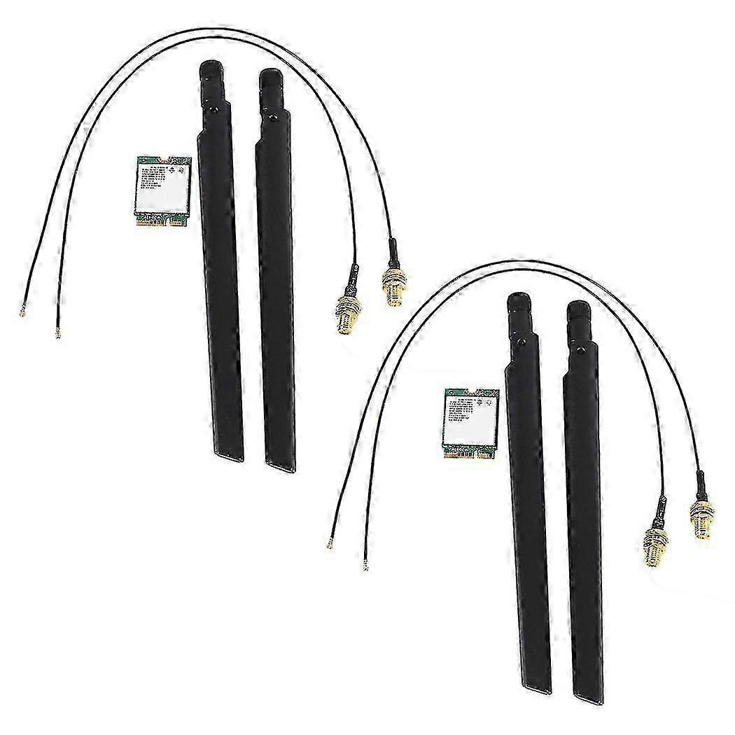 2x Dual Band Wireless For Intel 9560 Ac 9560ngw 1.73gbps Wifi 802.11ac Bluetooth 5.0 Wlan Card With