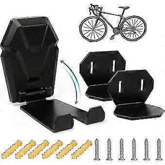Foldable Wall Mounted Bike Rack, Garage Wall Mounted Bike Hanger, Sturdy Wall Mount For Mountain Bik