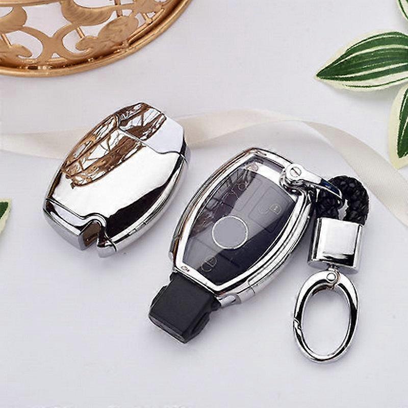 PC+TPU Car Key Fob Cover Case Holder Shell for Mercedes Benz A B R G Class GLK GLA W204 W251 W463 W176 Keychains