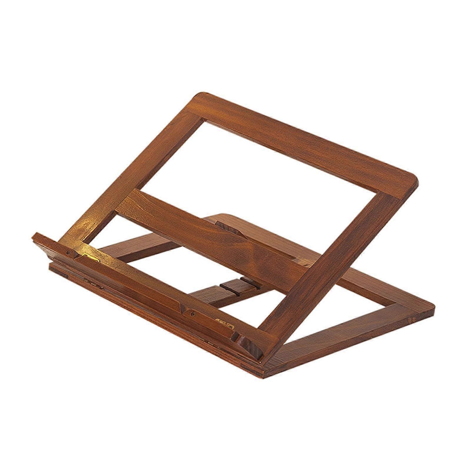 Wood Book Stand Foldable Trendy Reading Shelf for Table Textbook Notes