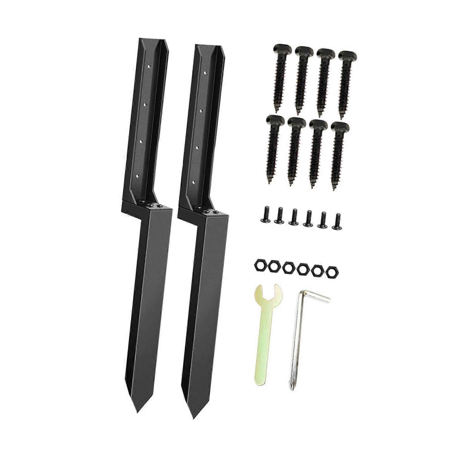 2 kusy kolíka na opravu stĺpika plotu Robustný Heavy Duty pre domáce opravy záhrady v štýle A