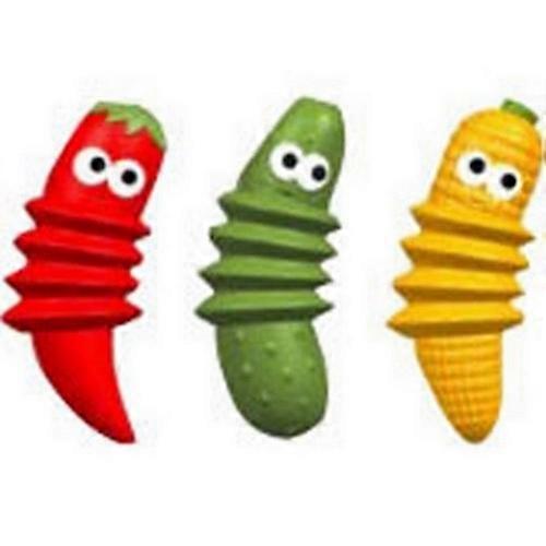 Doc and Phoebes Latex Foods Dog Toy Assorted, 1 Count / 8 Inches