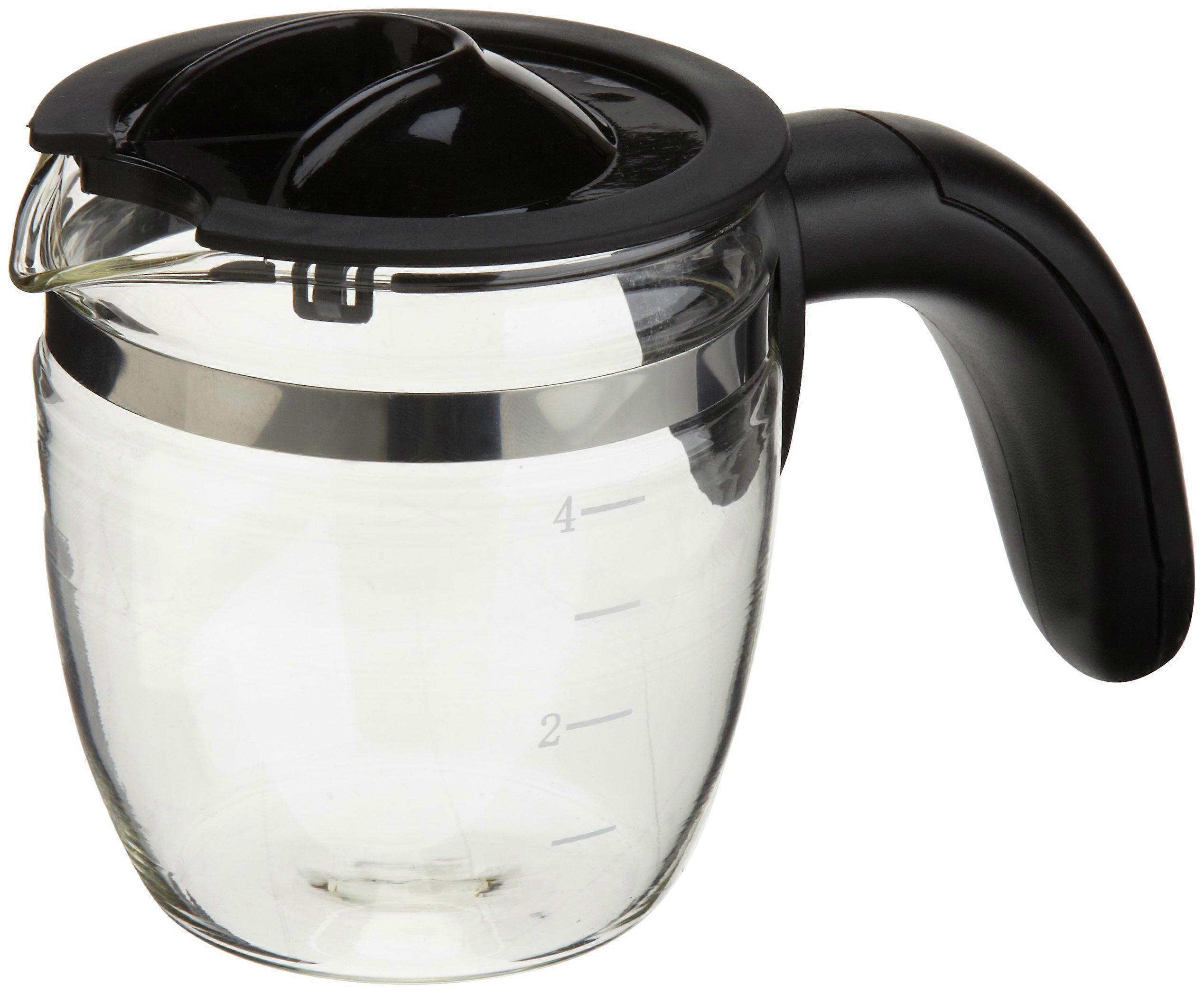 4-Cup Glass Carafe with Lid Compatible with 303 Espresso Machine, Durable and Heat-Resistant Design