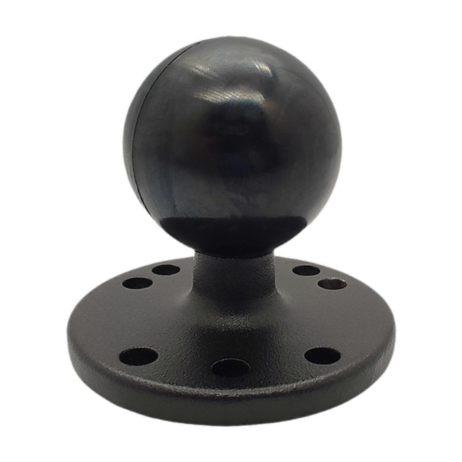 1.5 '' Ball Mounts Base Replacement Easy Installation with Round Plate Black