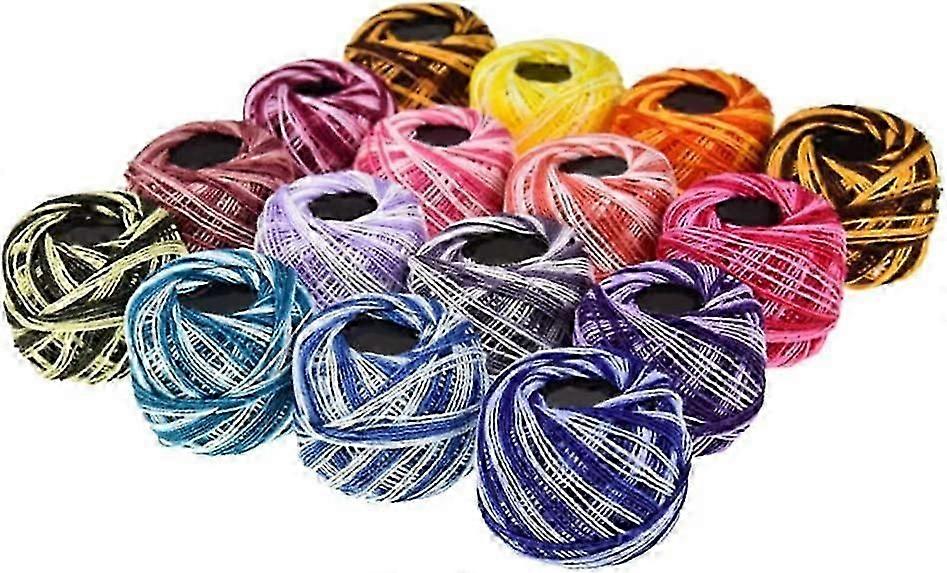 HEALLILY 16 Roll Embroidery Floss Cross Stitch Threads Friendship Bracelets Floss Cotton Embroidery Friendship Thread String for DIY Craft Cross Stitc