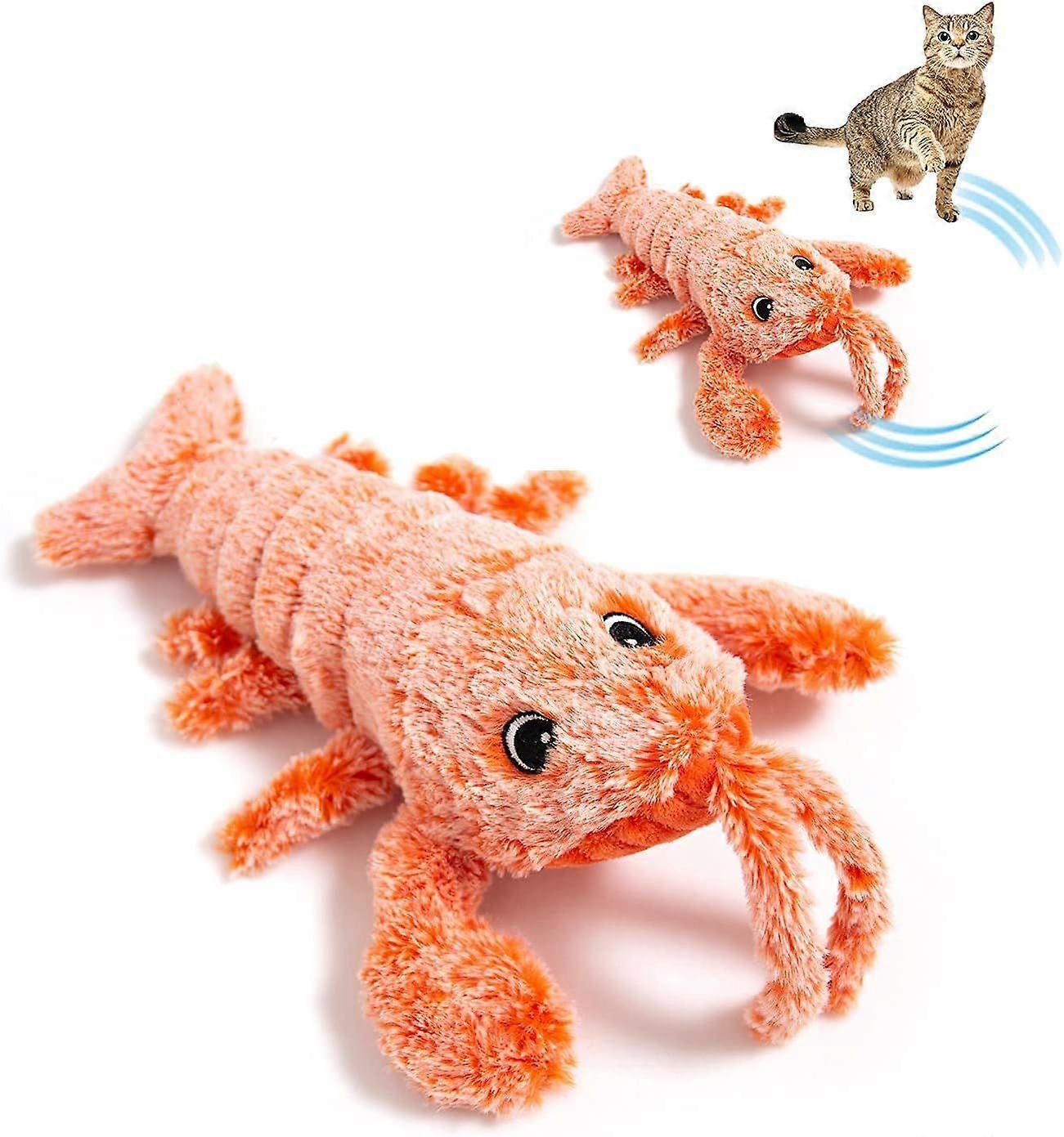 Interactive Electronic Fish Toy for Cats - Soft Electric Toy, Rechargeable Catnip Bag - Washable Plush, 3 Speeds, USB Cable - Stimulating Kitten Hunti