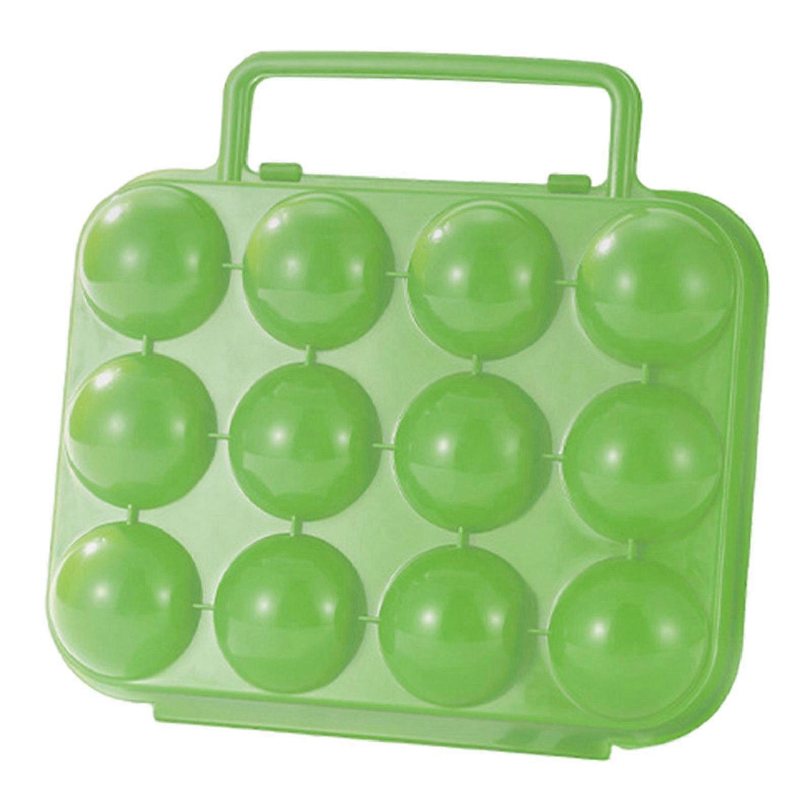 Qinghai 6 Grid Egg Box with Handle Large Capacity Shockproof Impact Resistant Compact Design Portable Egg Carrier Storage Case
