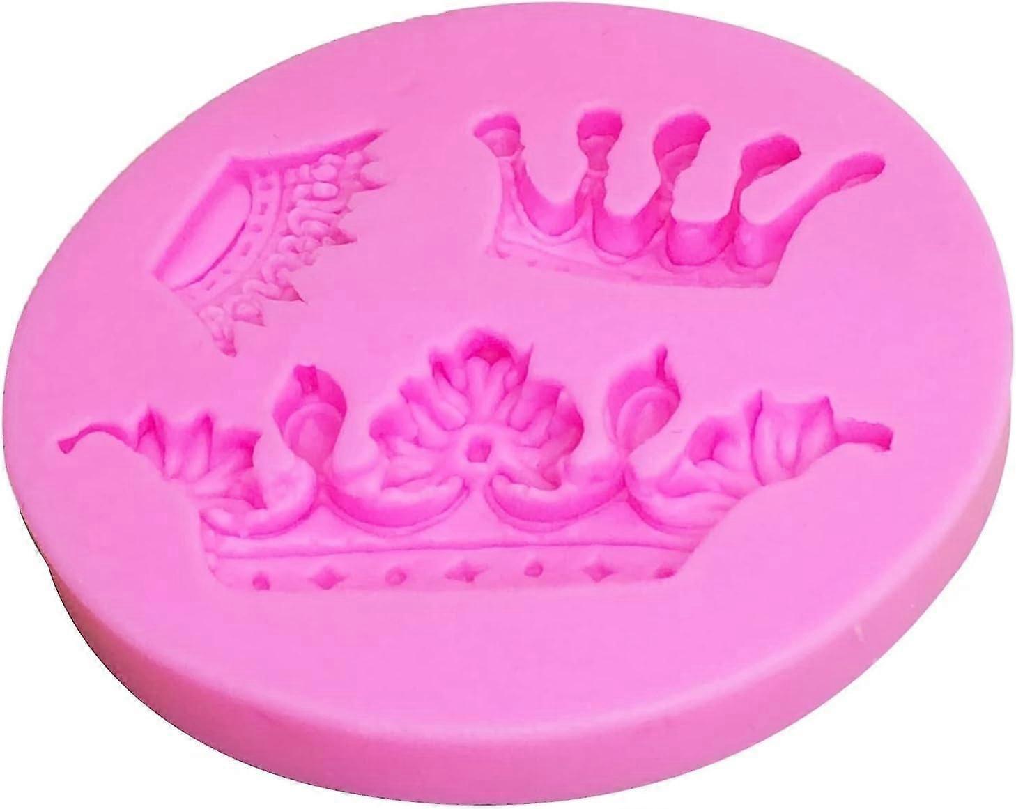 Small crown silicone mold baking