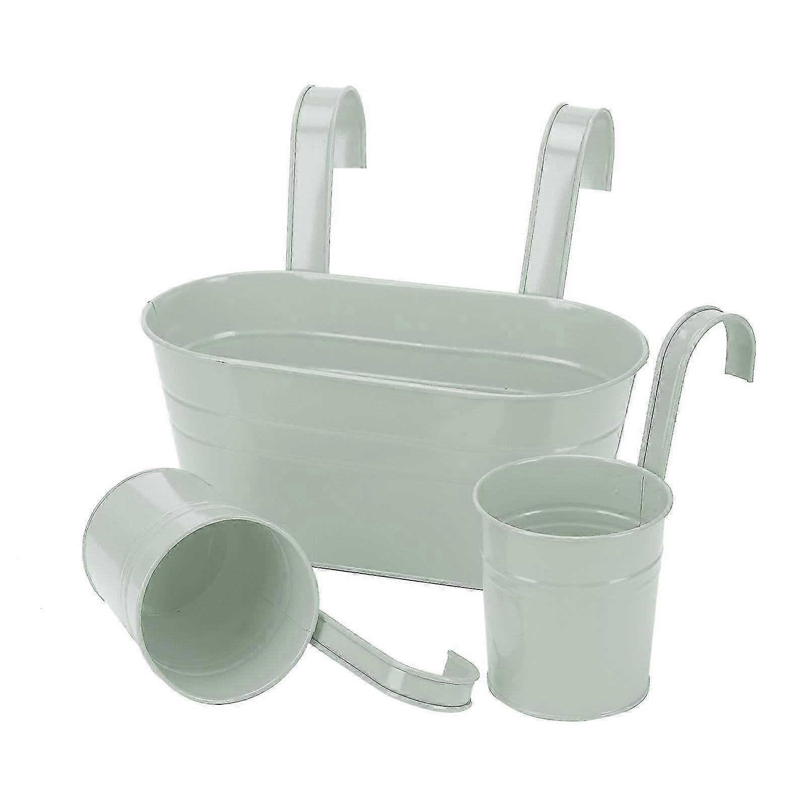 金属壁プランター、屋内屋外ハンギングプラントポットデコレーション、素朴なハーブフラワープラントホルダー