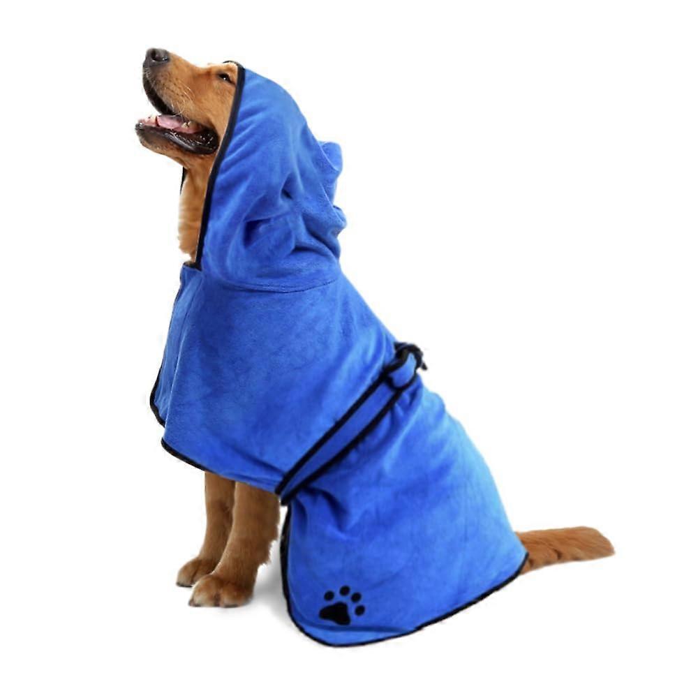 Absorbent dog bathrobe medium