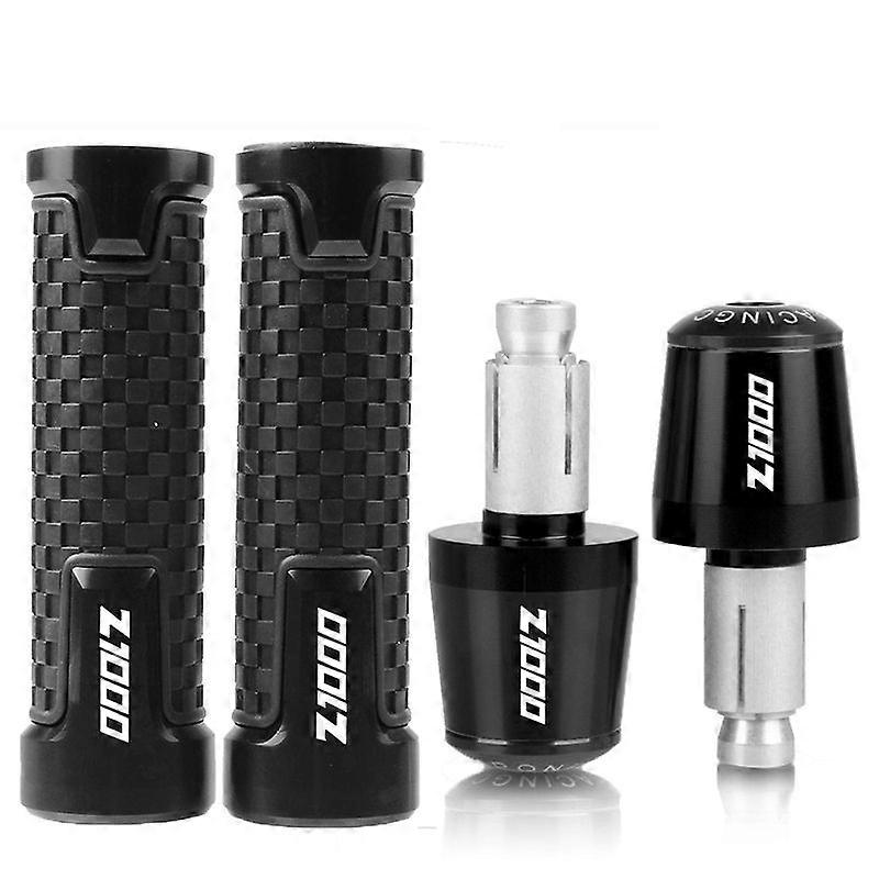 Z 1000 Motorcycle CNC Aluminum 7/8'' 22mm Handlebar Handles Grips Ends compatible for Kawa-saki Z1000 2003 2004 2005 2006 2007 2008 z1000 MAXP