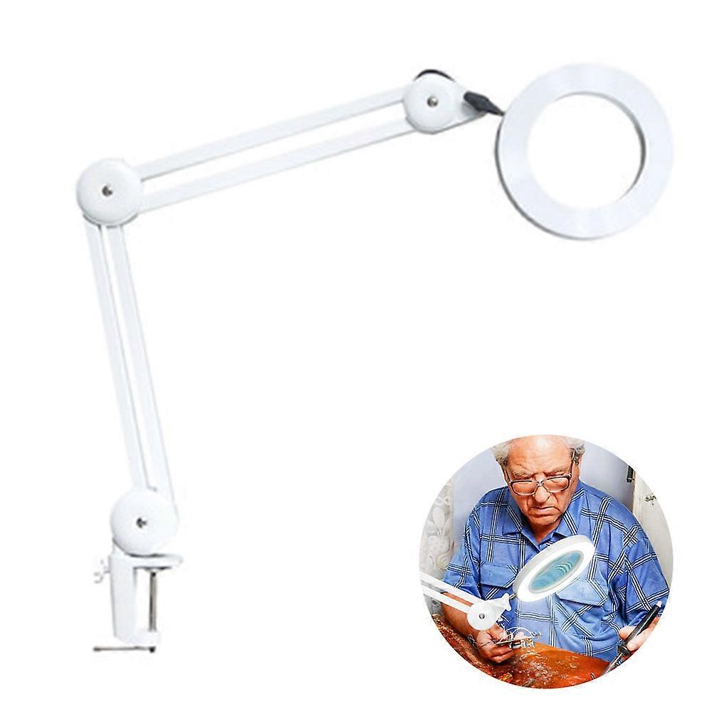 LED Magnifying Mirror Light, Work Light, Makeup Light, 5x Magnification, High Power Work Light, with Lens
