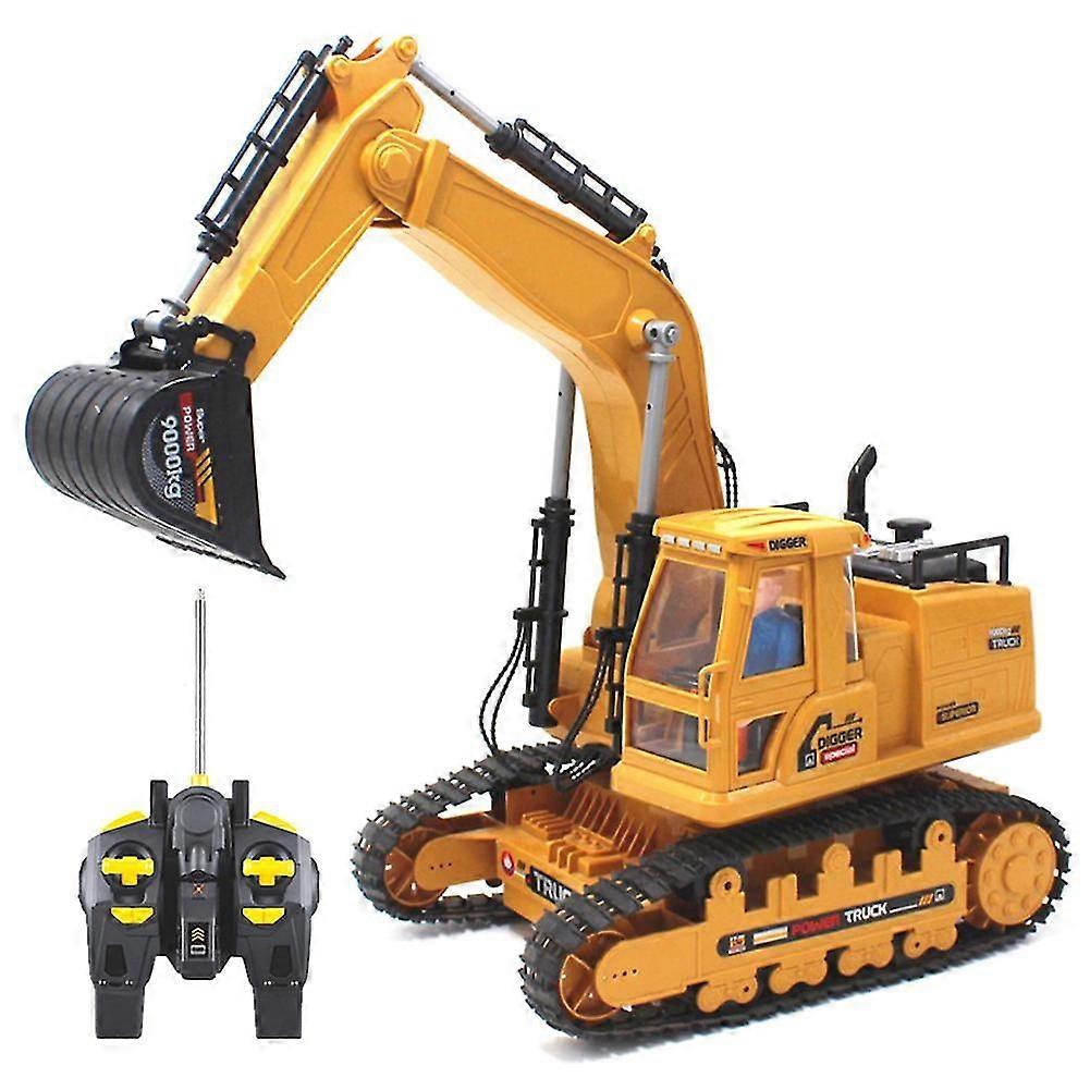 RC Excavator Large Size 2.4G Rechargeable Engineering Vehicle Educational Toy for Kids New